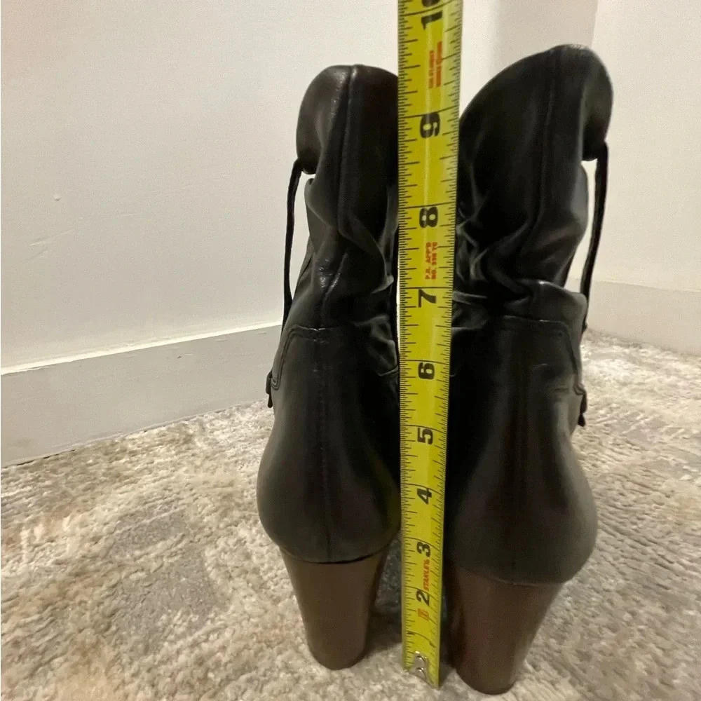Amalfi by Rangoni Women's Vintage Italian High Heel Black Boots, Soft Leather 11 - Picture 13 of 15